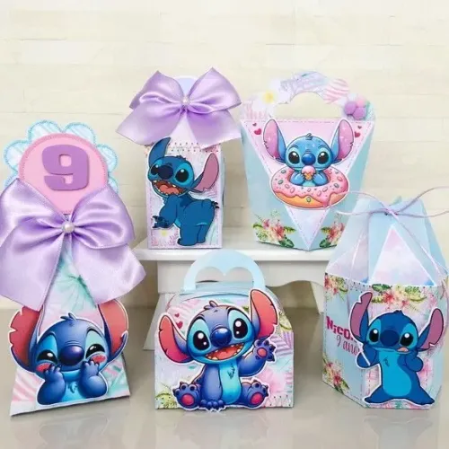 Kit Festa Stitch - lembrançinhas personalizadas