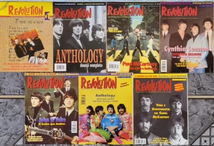 Revista Revolution The Beatles 07 volumes com 02 posters