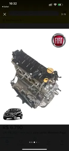 Motor Fiat mobi like 4cc 2021 - 15000 rodados