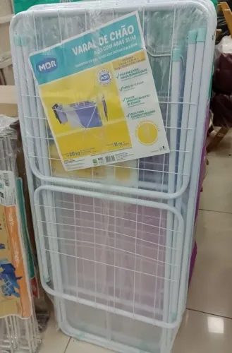 Varal de Chão Aço com Abas Slim MOR