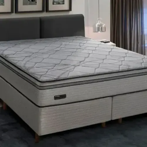 Cama Box Casal Queen + Colchão Queen New Londres