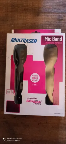 2 microfones marca multilaser