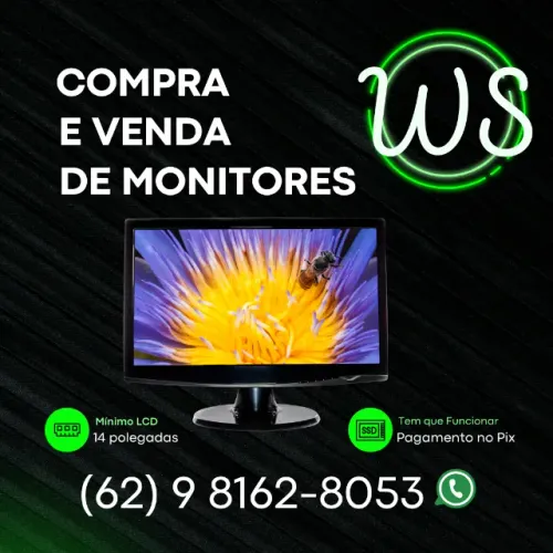 Compro e Vendo Monitor LCD Mínimo 14 polegadas - Ótimo estado!