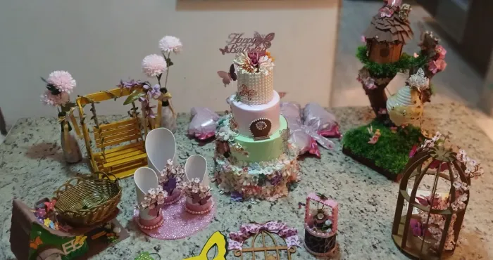 Lindo kit festa Jardim Encantado Borboletas Decoração Aniversário Festa