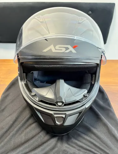 Capacete para moto integral ASX City Preto fosco tamanho 58 M