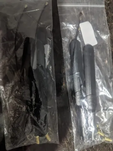 Conjunto de 2 antenas Wi-Fi de banda dupla de 2,4 GHz, 5 GHz e 5,8 GHz, 8 dBi, com conecto