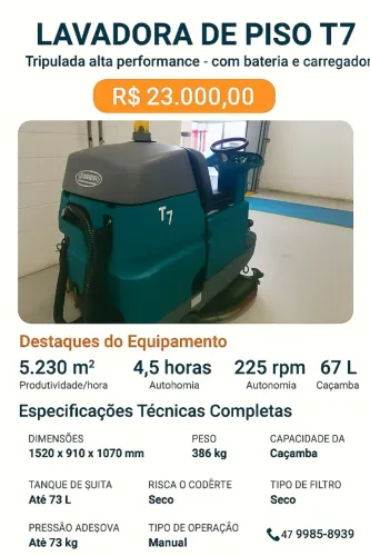 Lavadora de piso T7