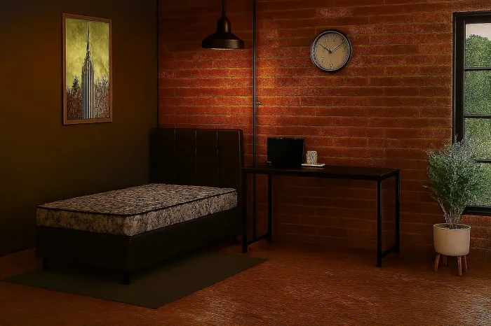 Kit cama + colchão +mesa novos