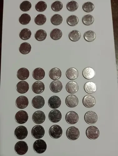 Moedas Antigas - Coleção com 16 moedas cruzeiros $150,00