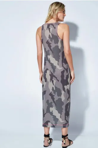 Vestido tata camuflado novo le lis blanc, m