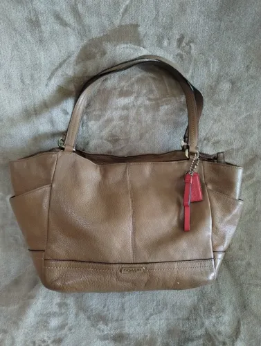 Bolsa de Couro Coach Marrom