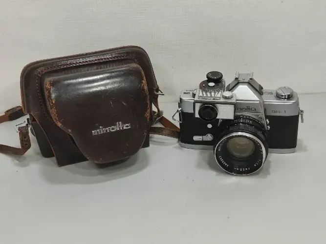 Máquina Fotográfica Analógica Minolta Sr1 Sr Metter 2 Ok Preto (Usado)
