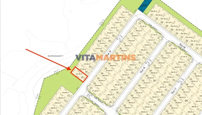 Terreno de esquina à venda no Terras Alphaville 401,40m² por R$300.000 em Cabo Frio/RJ