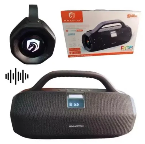 Caixa De Som 60w Grave Potente BOOMBOX Sem Fio hmaston