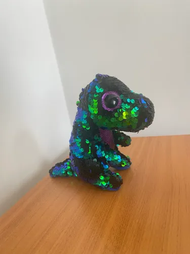 Pelúcia Dinossauro Ty Beanie Boos Paetes