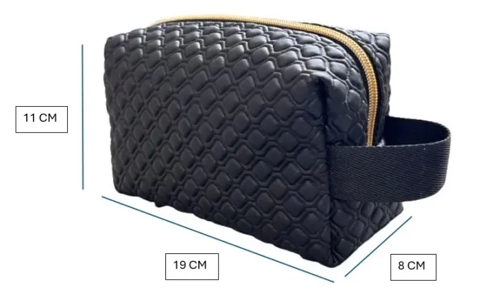 Necessaire Feminina Organizadora 19x11x8cm - Porta Maquiagem com Zíper