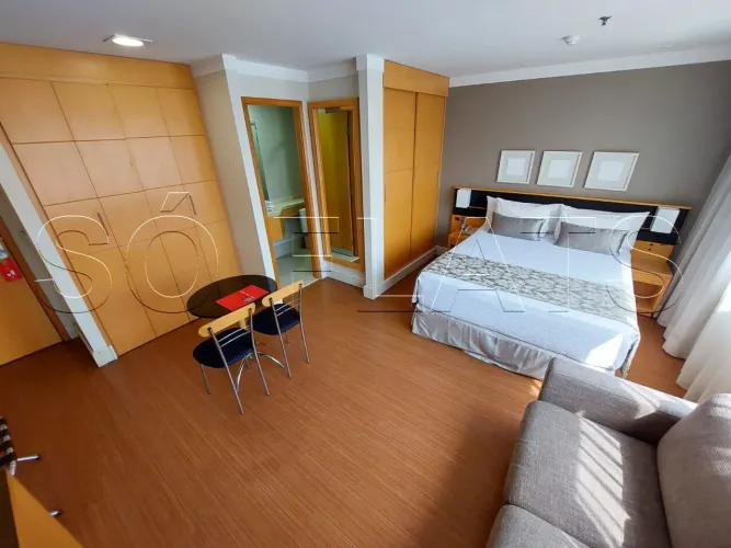 Flat Transamérica Jardins disponível para venda com 28m² e 01 vaga de garagem