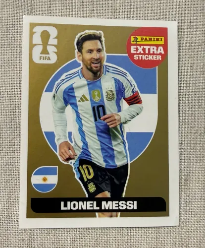 Figurinha Lionel Messi Dourado / Gold Original