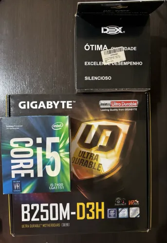 Kit Intel Core i5 7400 + Gigabyte B250M