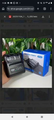 Mini impressora Térmica portátil - Knup 58mm bluetooth