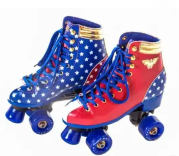 Patins 4 rodas mulher maravilha