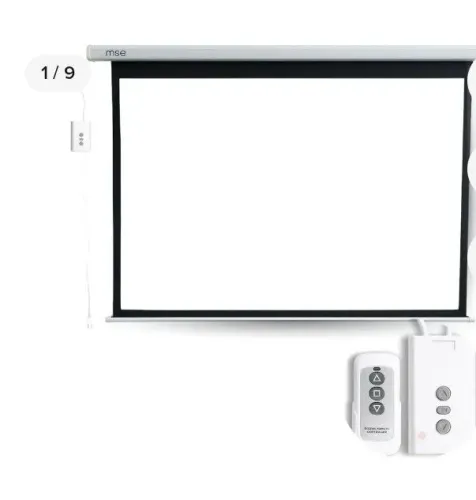 Tela para Datashow Elétrica Área de Projeção de 170 X 170 cm com Controle 