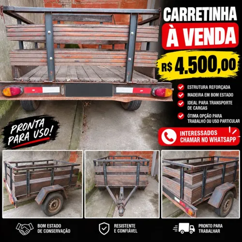 Carretinha Seminova Emplacada