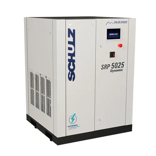 Compressor 5025 com inversor de frequência + secador + reservatório de 500 litros.