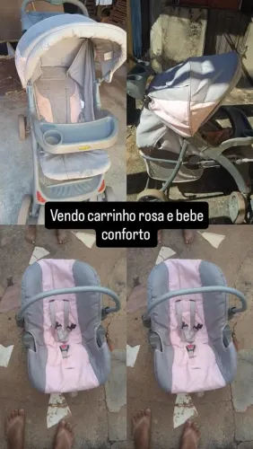 Vendo carrinho e bebê conforto