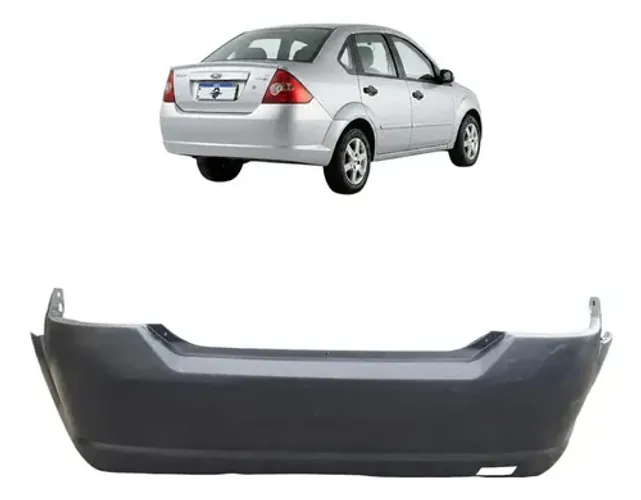 Para Choque Traseiro Ford Fiesta Sedan 2003 A 2010 Uzad0