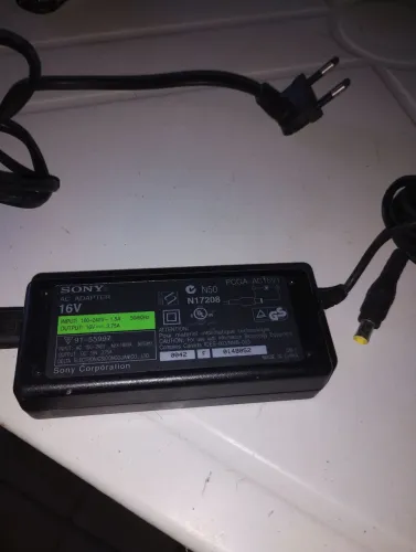 Fonte notebook sony original16V 3.75
