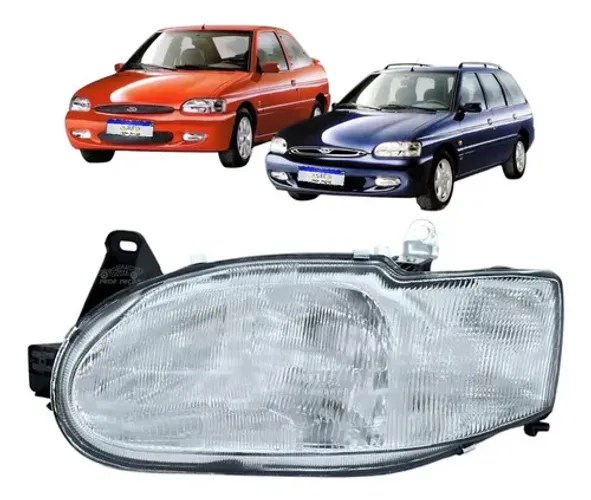 Farol Ford Escort Zetec Perua 1996 1997 98 99 00 A 2003 Le Esquerdo/motorista