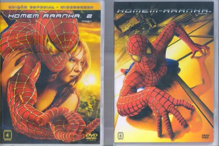 kit 2 dvds duplo homem aranha