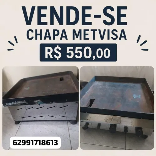 Chapa para lanchonete 