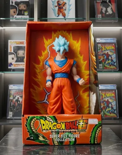 Boneco Goku Super Saiyajin Blue Articulado Dragon Ball Z - Super Size Figure Collection