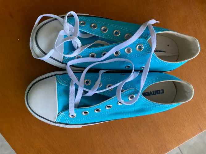 Tênis All Star Azul Claro Novo - Nunca Usado