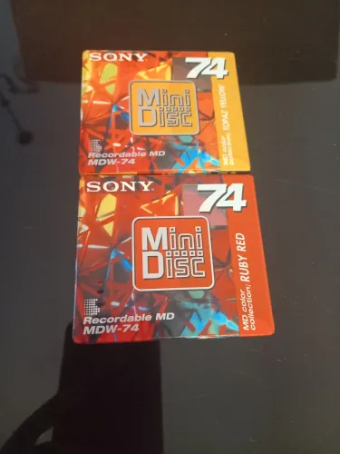 2 MiniDisc da Sony mdw-74