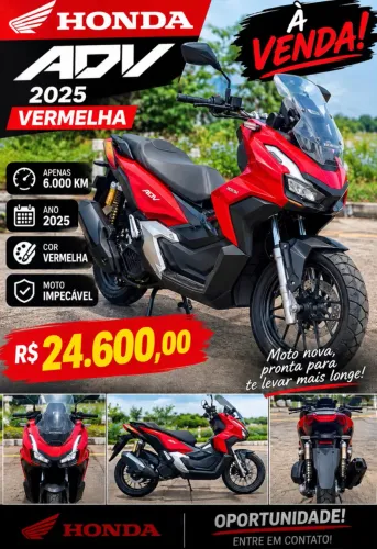 MOTO ADV 2025 KM7.000 moto bem conservada