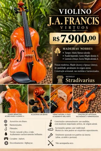 VIOLINO  J A FRANCIS VIRTUOS ( nível profissional)