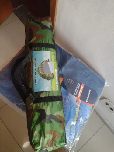 Barraca camping camuflada 6 lugares+ lona /.kit novo em São Gonçalo