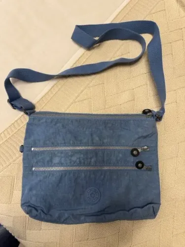 Bolsa Kipling Azul Clara, original.