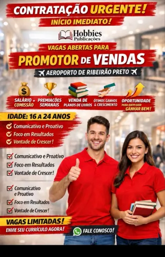 Contrata -se promotor de vendas 