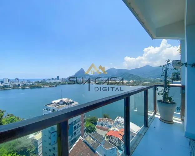 A Cobertura Mais Exclusiva da Lagoa | 315m², Vista 360°, Piscina e 3 Suítes. REF: IPCB4752