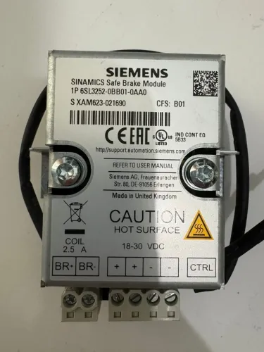 Rele Freio De Seguranca Sinamics 6sl3252-0bb01-0aa0 Siemens