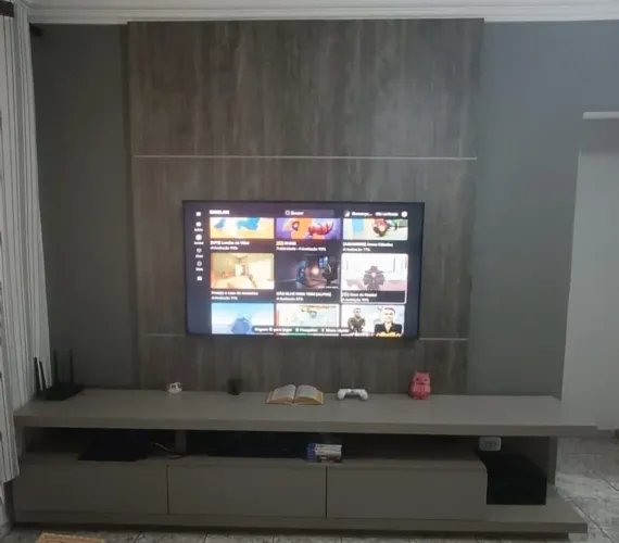 Rack + Painel planejado