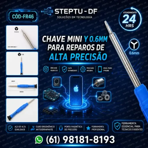 Chave Mini Y 0.6mm Tri Asa iPhone Arduino Automação Robotica COD-FR46