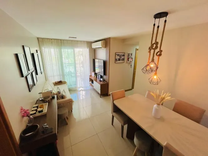 Apartamento 3 Quartos vista interna todo mobiliado .