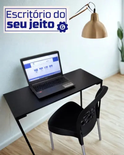 Mesa Multiuso NOVA Estilo Industrial para Notebook Computador de Estudo Escrivaninha Birô