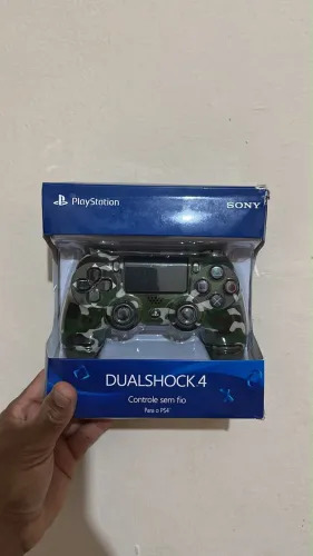 Controle ps4 camuflado verde NOVO