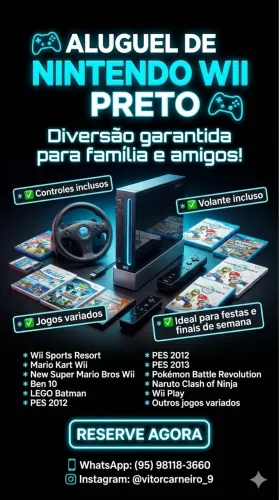 Aluga-se Nintendo Wii
